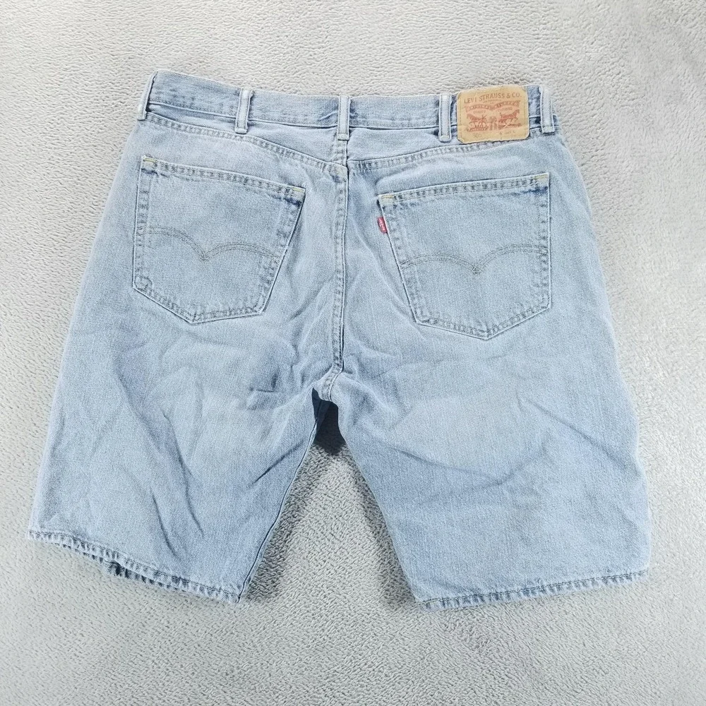 Levis 505 Shorts Mens 38 Blue Denim Regular Bermuda 10